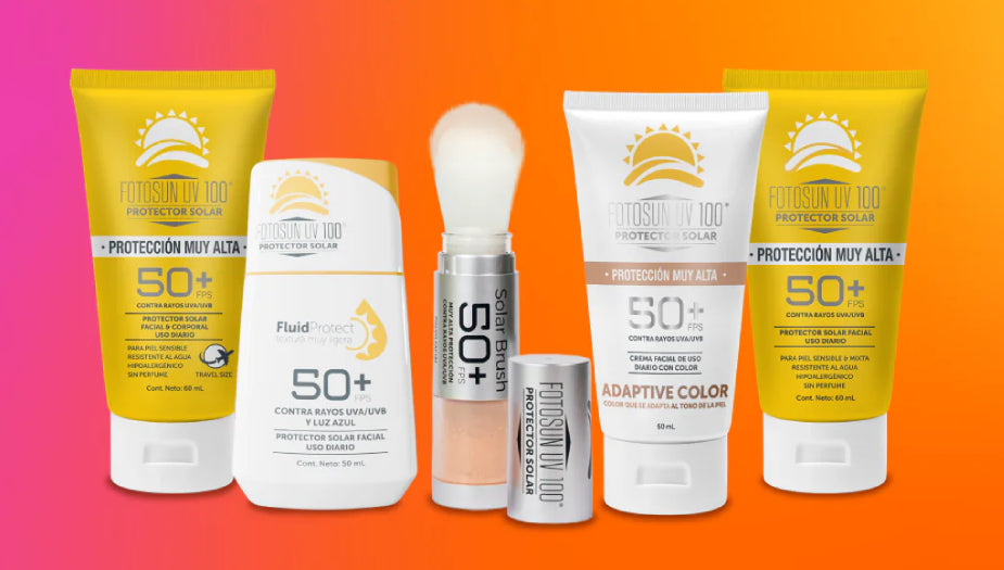 Tipos de protectores solares de fotosun uv