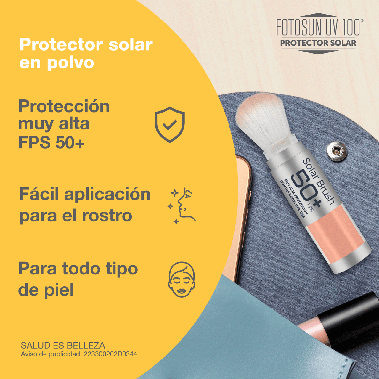 FOTOSUN UV 100 Protector Solar Brush en Polvo