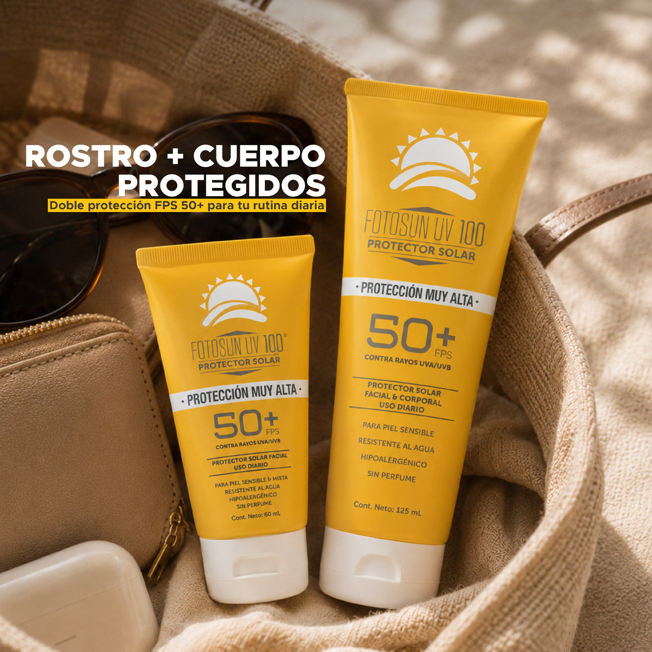 Protector Solar Facil Fotosun 100 UVFPS 50+  60 ml