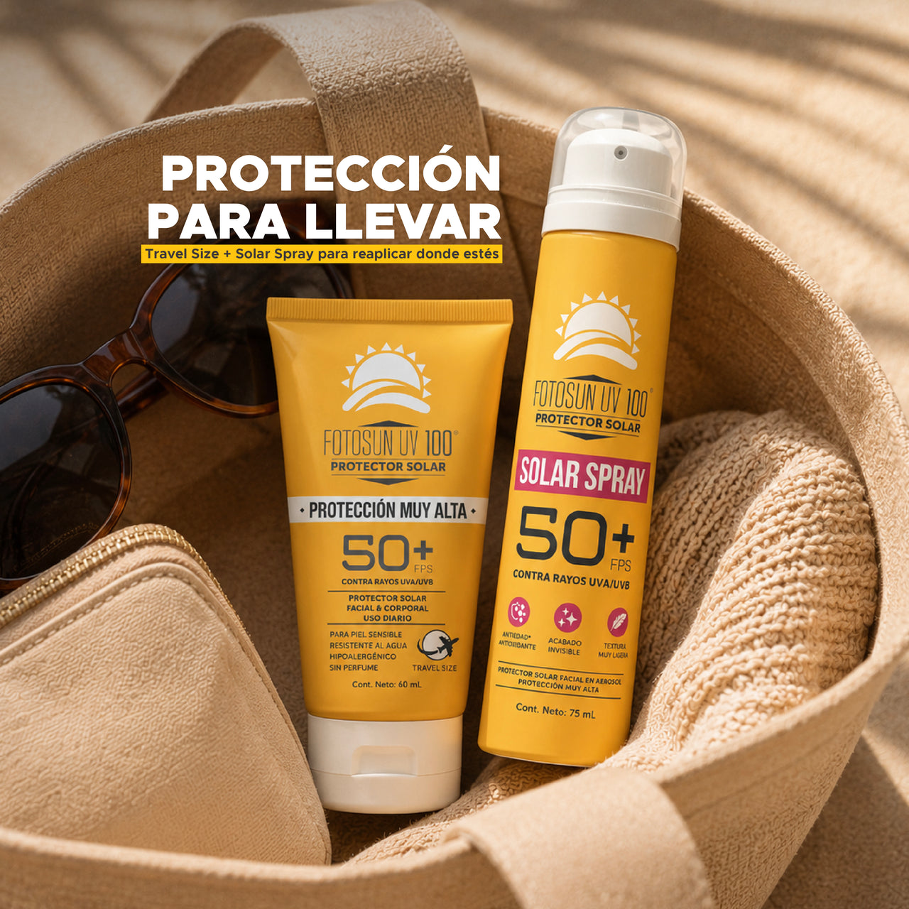 Travel Fotosun UV 100  50+ Protector Solar 60ml