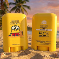 Thumbnail for Barra Solar MINIONS Stick   FOTOSUN UV 100  FPS 50+ KIDS  14 GR