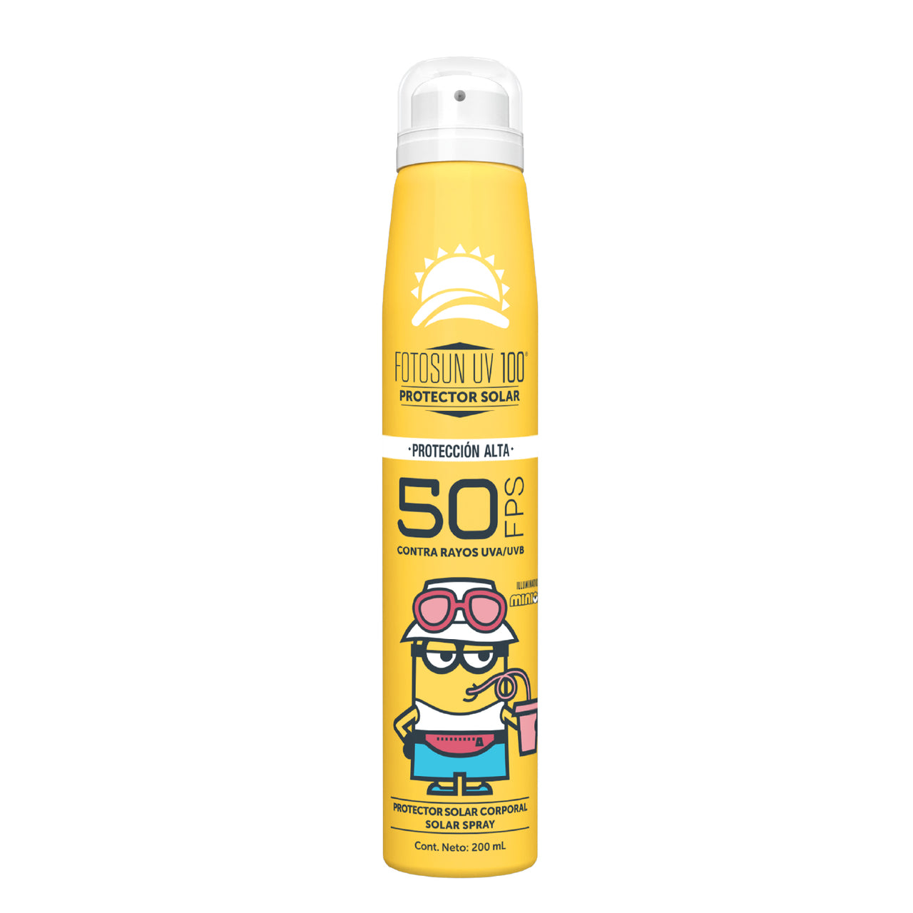 Protector Solar en spray FOTOSUN UV 100 Minions Bruma Seca Solar SPF 50+ 200ML